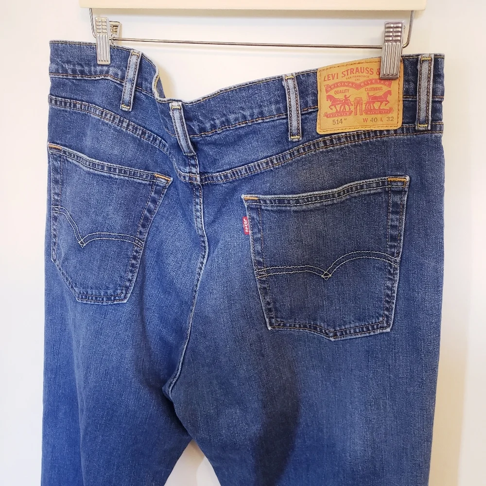 Levi's 514 Medium Wash Men's Jeans, Size W40 L32